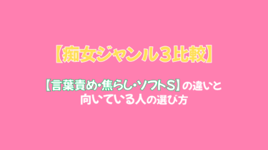 【痴女ジャンル3比較】言葉責め・焦らし・ソフトSの違いと向いている人